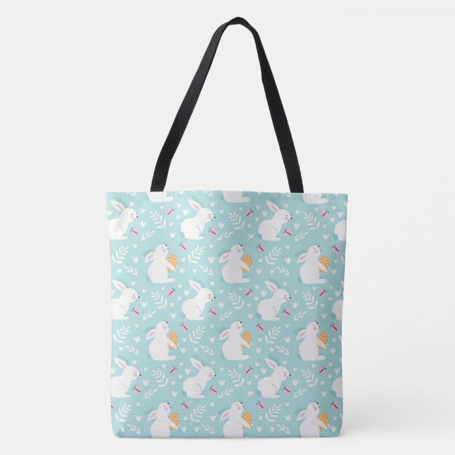 Easter Bunnies Tote Bag (Front)