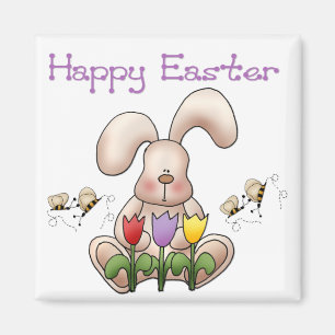 Easter Bunny 2 - Happy Easter Magnet