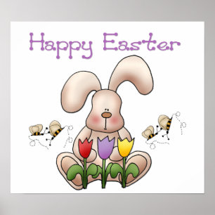 Easter Bunny 2 - Happy Easter Print