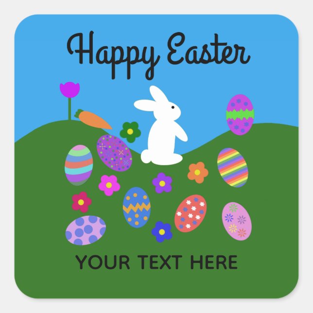 Easter Bunny #3-2 Stickers (Front)