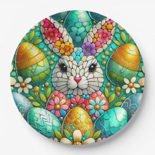 EASTER BUNNY 3D ~ Alcohol Inks ~ Paper Plate