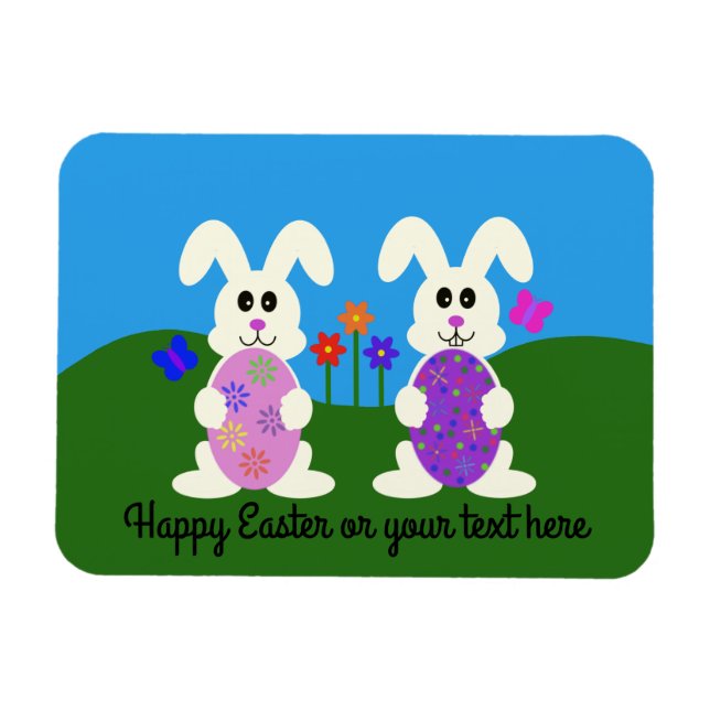 Easter Bunny #5 Magnet (Horizontal)