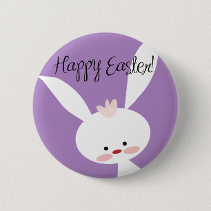 Easter Bunny 6 Cm Round Badge