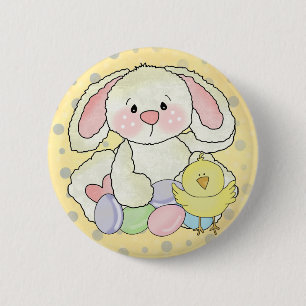 Easter Bunny 6 Cm Round Badge