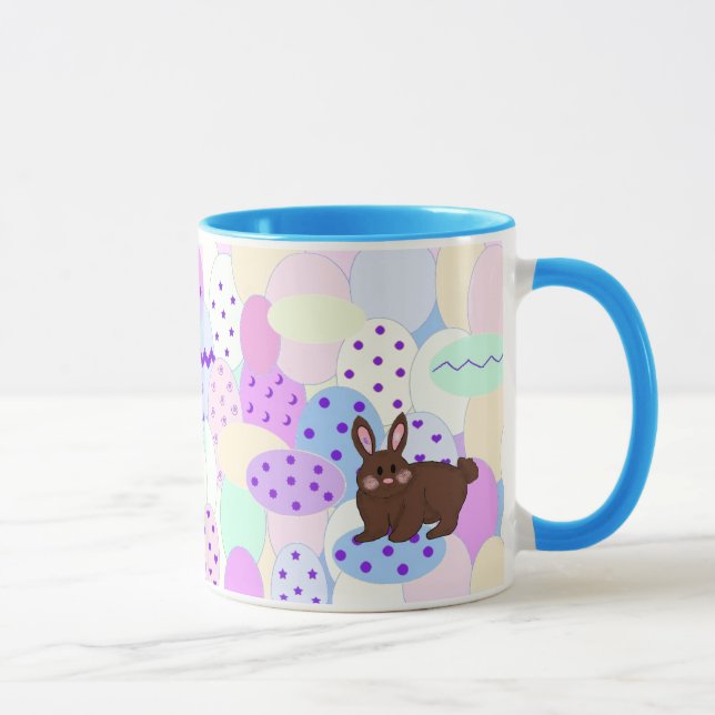 Easter Bunny and Eggs Mug (Right)