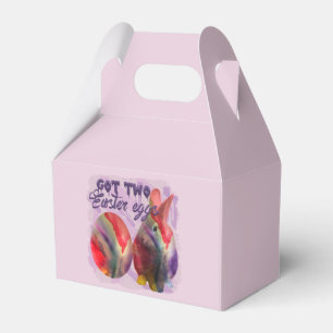Easter Bunny And Painted Egg Favour Box