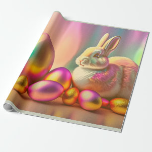 Easter Bunny And Shiny Eggs Collection Wrapping Paper