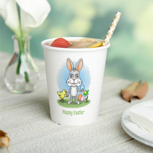 Easter Bunny and the cute chicken Paper Cups (Insitu)