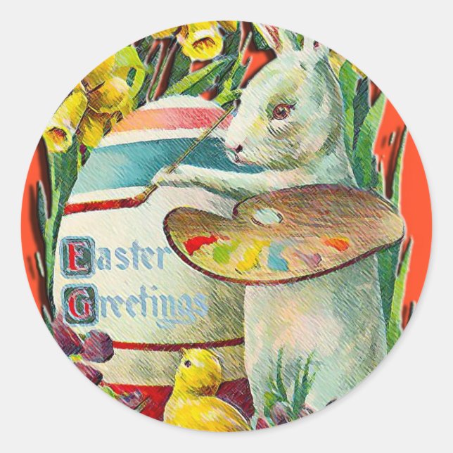 Easter Bunny Artist Stickers (Front)