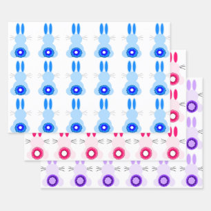 Easter Bunny Assortment Wrapping Paper (Set of 3)