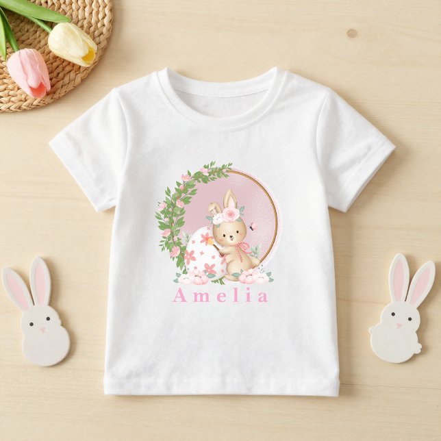 Easter Bunny at Garden Personalised  Toddler T-Shirt (Creator Uploaded)