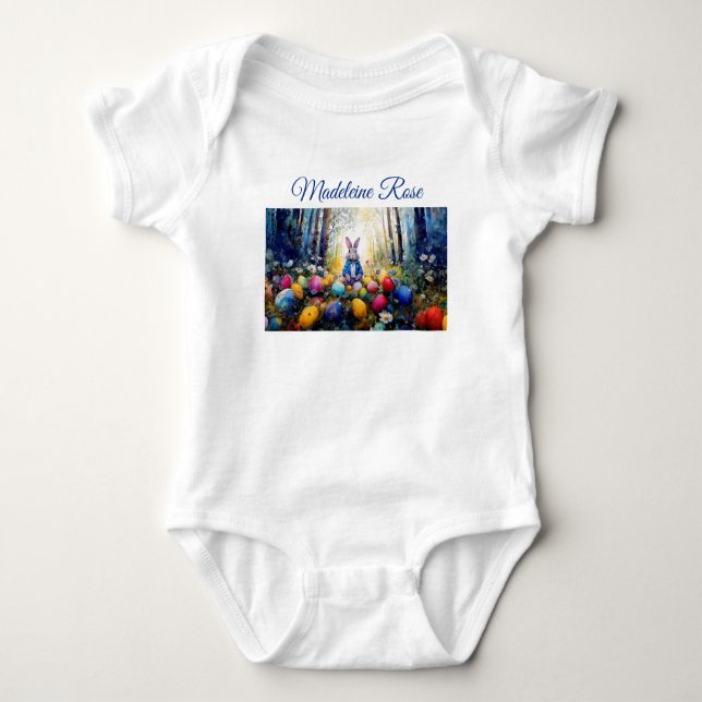 Easter Bunny  Baby Bodysuit (Front)