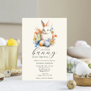 Easter Bunny Baby Shower Birth Announcement