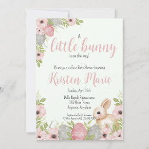 Easter Bunny Baby Shower Invitation