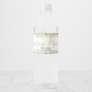 Easter Bunny Baby Shower Water Bottle Label