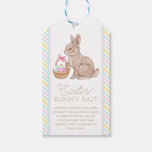Easter Bunny Bait Tag (Front)