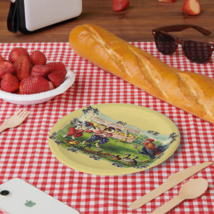 Easter Bunny Baseball Paper Plates