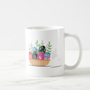 easter bunny basket coffee mug