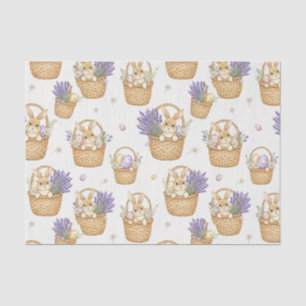Easter Bunny Basket Pastel Egg Pattern Tissue Paper