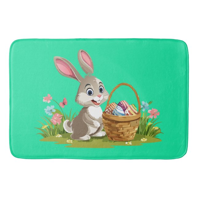 Easter bunny bath mat (Front)