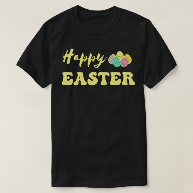 Easter Bunny Beautiful Easter Egg T-Shirt (Design Front)