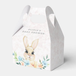 Easter Bunny Boho Rainbow Girl Baby Shower Favour Box