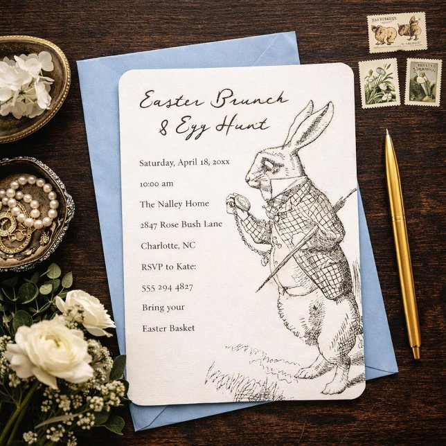 Easter Bunny Brunch and Egg Hunt Invitation (Creator Uploaded)