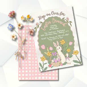 Easter Bunny Brunch Egg Hunt Party Invitation