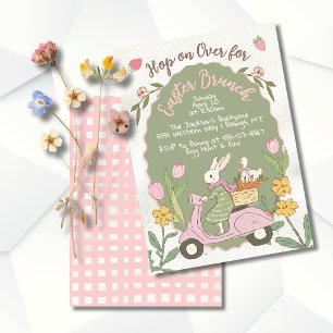 Easter Bunny Brunch Egg Hunt Party Invitation