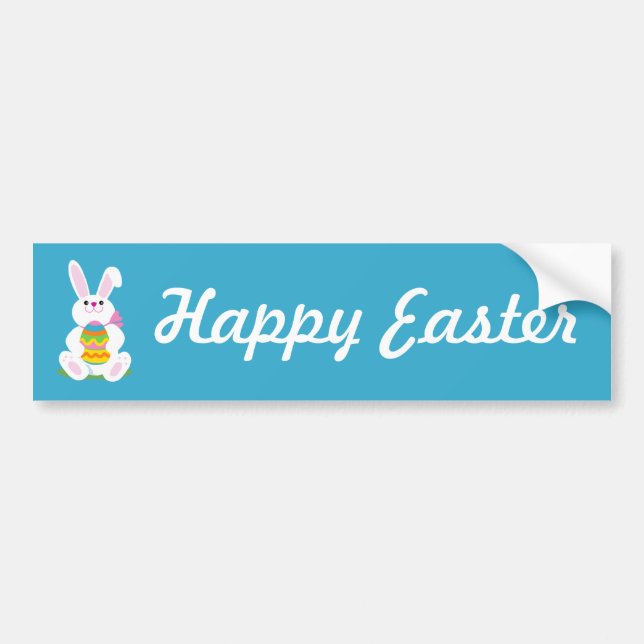 Easter Bunny Bumper Sticker (Front)