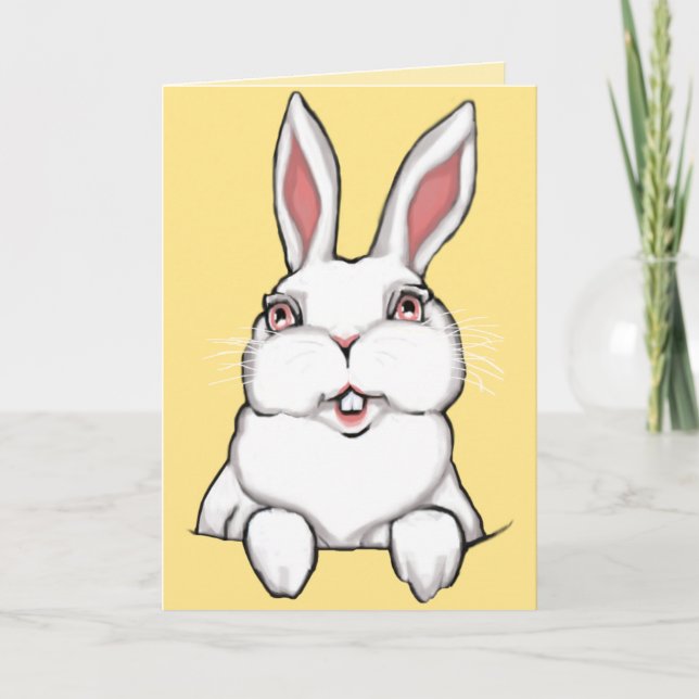 Easter Bunny Cards Personalised Easter Cards (Front)