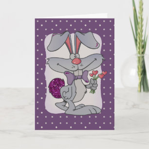 Easter Bunny Cards: Tuxedo Bunny Holiday Card