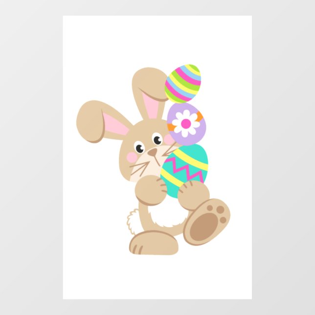  Easter Bunny Carrying Eggs Design Rectangle (Sheet)