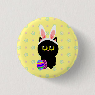 Easter Bunny Cat 3 Cm Round Badge