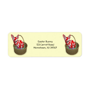 Easter Bunny Cat Return Address Label