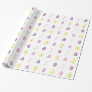 Easter Bunny, Chick & Easter Eggs Wrapping Paper