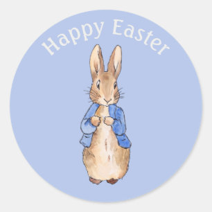 Easter bunny classic round sticker