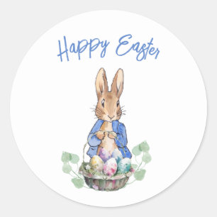 Easter Bunny Classic Round Sticker