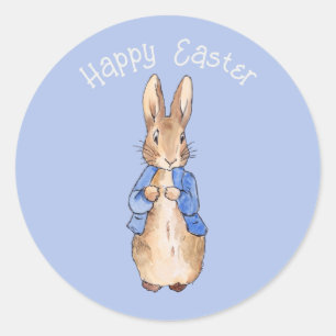 Easter bunny classic round sticker