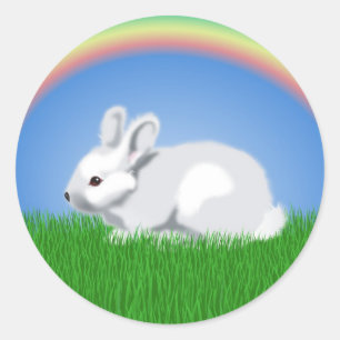 Easter Bunny Classic Round Sticker