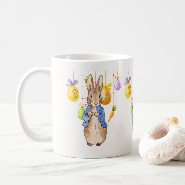 Easter Bunny Coffee Mug (With Donut)