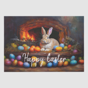 Easter Bunny Colourful Easter eggs Happy Easter Tissue Paper