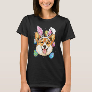 Easter Bunny Corgi Dog Kids Men Women T-Shirt