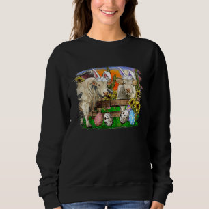 Easter Bunny COw Happy Easter Cow Happy Easter Hei Sweatshirt