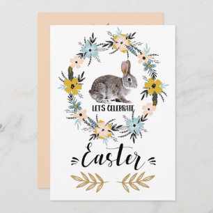 Easter Bunny Custom Easter Brunch Invitation