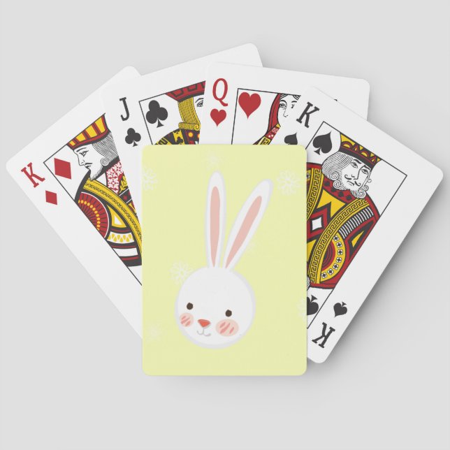 Easter Bunny Custom Playing Cards (Back)