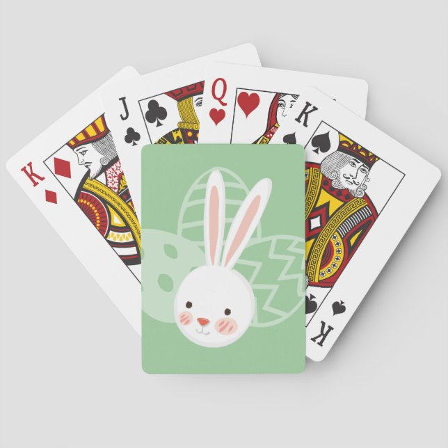 Easter Bunny Custom Playing Cards (Back)