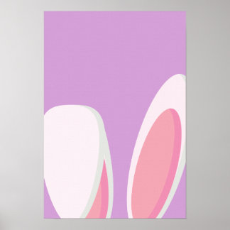 Easter Bunny Cute Ears poster