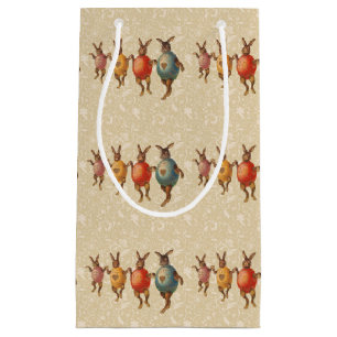 Easter Bunny Dancing Eggs Small Gift Bag