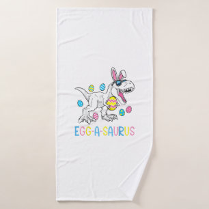 Easter Bunny Dinosaur Egg A Saurus TRex Kids Boys  Bath Towel